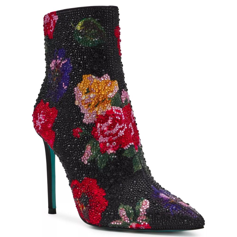 Betsey Johnson Women's Belle Rhinestone Stiletto Heel Booties, NWT! Size 10 - Picture 13 of 13